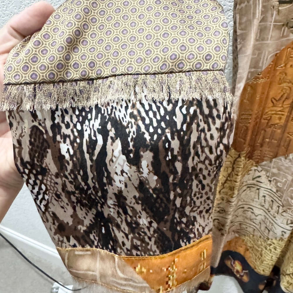 Multicolor Patterned Long Sleeve Tunic Shirt For … - image 4